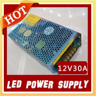 LED Power Supply 12V 30A 360W DC Power Transformer for LED Strip