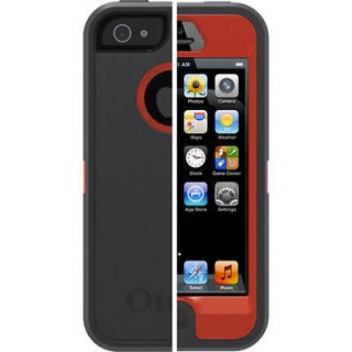 Brand New  iPhone 5 Otterbox Defender Case  Bolt (Lava Orange / Slate 