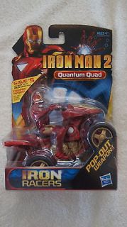 IRON MAN 2 QUANTUM QUAD ( IRON RACER ) W/ POP OUT WEAPONS   NEW 