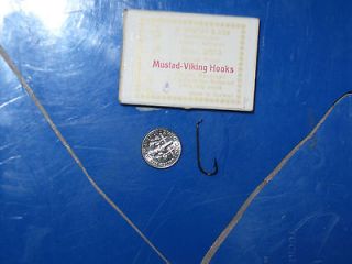 box of 100 vintage mustad viking hooks no 6 qual