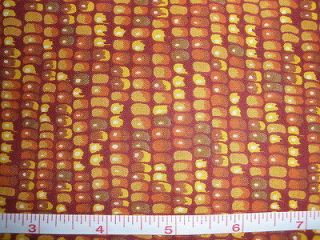 Indian Corn in Fall Colors Quilt fabric 1 yard 15 inches
