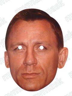 Daniel Craig James Bond Celebrity Party Mask   Fun For Stag/Hen 