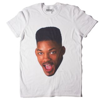 FRESH PRINCE FACE T Shirt  LARGE will smith bel air beverly hills 80 