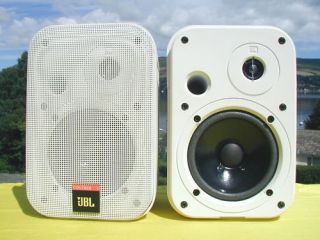 New JBL Control 1 Professional Speakers White 150 Watt Studio Monitors