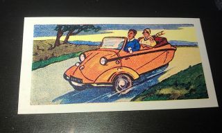 1960 MESSERSCHMITT Micro Car Orig Trade Card UK