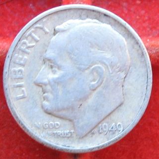 1949 S Silver Roosevelt Dime #6 LOW $1.44 Combined S&H Fill Your 