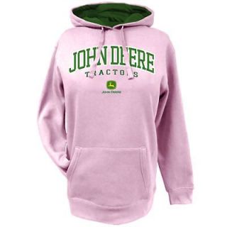 Ladies John Deere Hoodie with Applique and Green Lined Hood   2302 