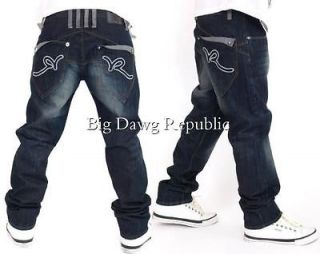   FLIP STAR MENS JEANS BAGGY LOOSE FIT STYLE JAYZ TIME IS HIP HOP MONEY