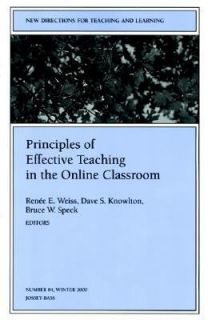 Principles of Effective Teaching in the Online Classroom New 