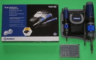 Kobalt 32 pc Double Drive Screwdriver tool gift set Priority shipping 