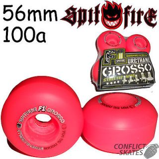 SPITFIRE Warheads Jeff Grosso F1 Skateboard Wheels 56mm 100a Pink 