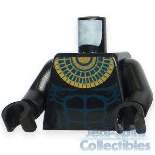 Lego Minifig Torso   Pharaohs Quest Anubis with Gold Necklace Design 