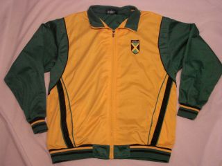 PRE OWNED ~EXIST SPORTSWEAR~ JAMAICA TRACK JACKET 100% EMBROIDERED MEN 
