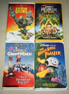   VHS MOVIES Iron Giant, Jimmy Neutron, James And The Giant Peach