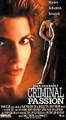 Criminal Passion VHS, 1994, Unrated