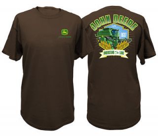 NEW Mens Brown John Deere Combine T Shirt Understand the Land M L XL 