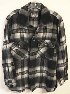 Med sz Italian  posh hunting lumberjack shirt jacket coat plaid 