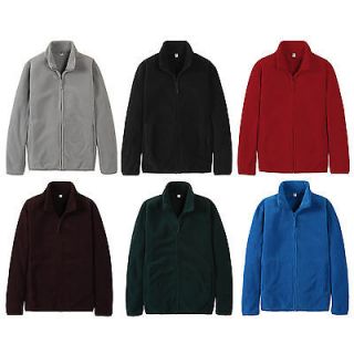UNIQLO Men Fleece Full Zip Long sleeves Jacket Coat Choose Colors NEW 