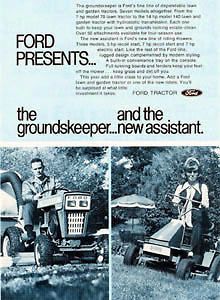 ford 140 14hp riding lawn mower tractor 1971 ad from canada 