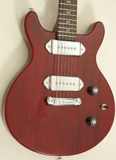   Cherry Red Double Cutaway Electric Guitar with Set Neck by Davison