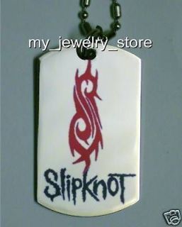 SLIPKNOT   Dog Tag Dogtag Necklace Charm Pendent CHAIN