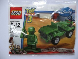 lego 30071 disney toy story 3 army jeep man radio