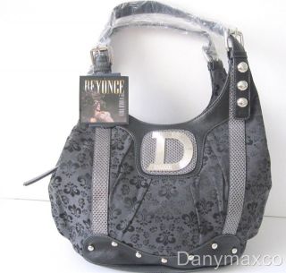 Brand New Authentic Dereon Beyonce Will Power Satchel Handbag Black 
