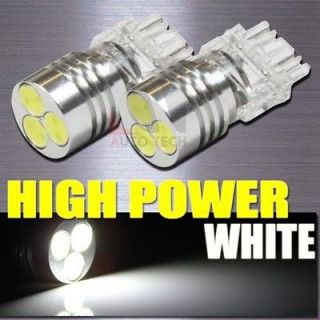   WHITE 3157 HIGH POWER 3 LED SIGNAL BRAKE BLINKER LIGHT BULBS/BULB