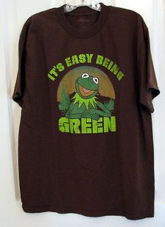 Kermit the Frog Muppets T Shirt ~Easy Being Green~ Size Large Tee Sz L
