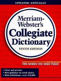 Merriam Websters Collegiate Dictionary  Thumb Indexed by Inc. Staff 