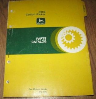 John Deere 9900 Cotton Picker Parts Catalog Manual