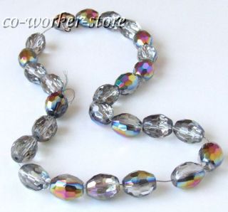 13 Shine Faceted crystal drum beads 13*10mm