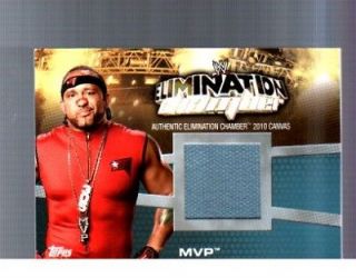WWE MVP Elimination Chamber Canvas Relic 2010