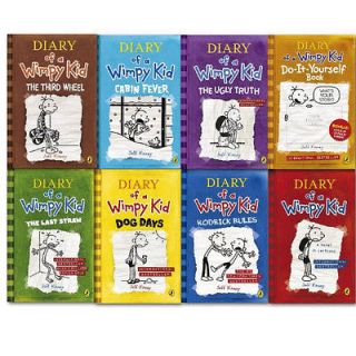  Wimpy Kid Collection 8 Books Set Pack by Jeff Kinney,The Third Wheel