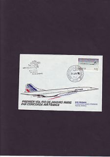1977 Air France Concorde Flown cover London New York postmark United 