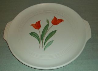 knowles utility ware tulip tab handle cake plate time left