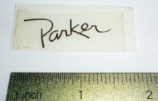 NEW GOLD PARKER HEADSTOCK DECAL FOR ACOUSTIC AND ELECTRIC GUITAR