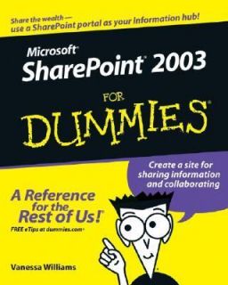   Sharepoint 2003 by Vanessa L. Williams 2005, Paperback