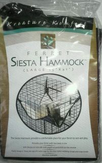 Kreature Komfort FERRET /small animal Siesta Hammock (Large 15 X 21 