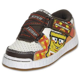 Skechers Toddler Nollies Spongebob Z Strap Sneakers Athletic Shoes NEW 
