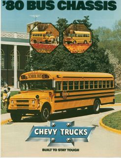 1980 chevrolet chevy school bus brochure nice 