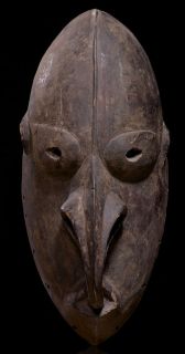   ART from Melanesia: boiken spirit mask; see Malcolm Kirk: man as art
