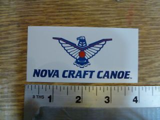 nova craft canoe sticker decal time left $ 2 54