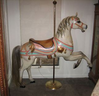 joy morris antique carousel horse prancer c1901 pa time