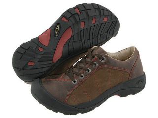 KEEN Womens Presidio Waterproof Leather Walking Shoes [ Walnut ]