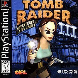 Tomb Raider 3 Adventures of Lara Croft(Sony PlayStation 1,1998)BLACK 