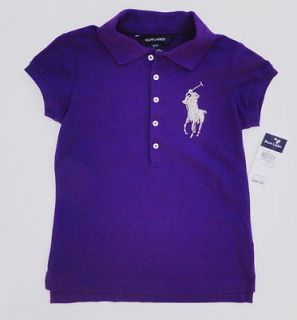   RALPH LAUREN Purple s/s Beaded Metallic Big Pony Polo Shirt S M L