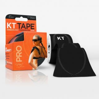 KT Tape PRO Synthetic   20 Strip Pack   Jet Black   Kinesiology Tape