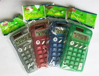 lot of 96 new dual power calculators 