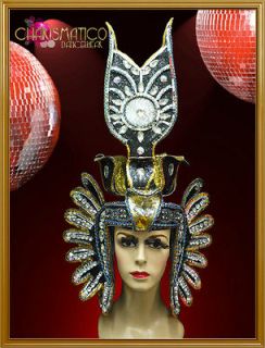 Charismatico Exotic Egyptian Bejewel Black Gold Pharaoh Style Baphomet 